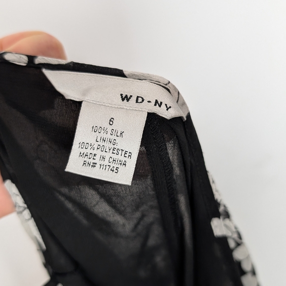 90s Y2K Vintage WD NY sz. 6 Silk Mosaic Hippie Maxi Skirt Boho Chic Gypsy - Picture 8 of 9